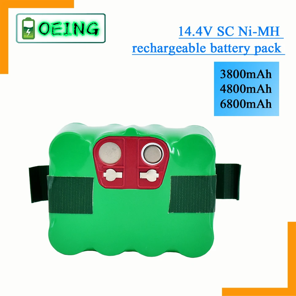 

14.4V SC Ni-MH rechargeable battery pack 6800mAh Vacuum Cleaner Sweeping Robot for KV8 XR210 XR510 XR210A XR210B XR510B XR510D