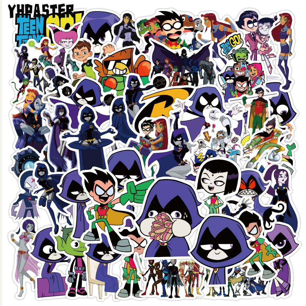 

10/30/50 шт./упак. Cartoon Teen Titans Go! Наклейки на ноутбук мотоцикл ноутбук скейтборд сотовый телефон гитара игрушка подарок