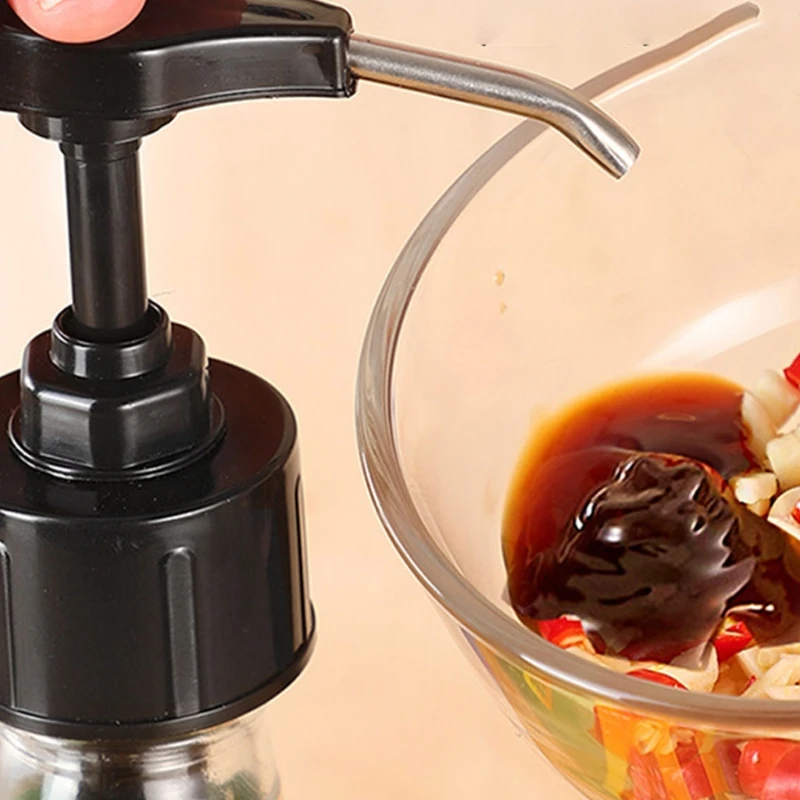 

Syrup Bottle Nozzle Oyster Sauce Bottle Nozzle Ketchup Squeeze Press Nozzle Pressure Oil Sprayer Pump Dispenser