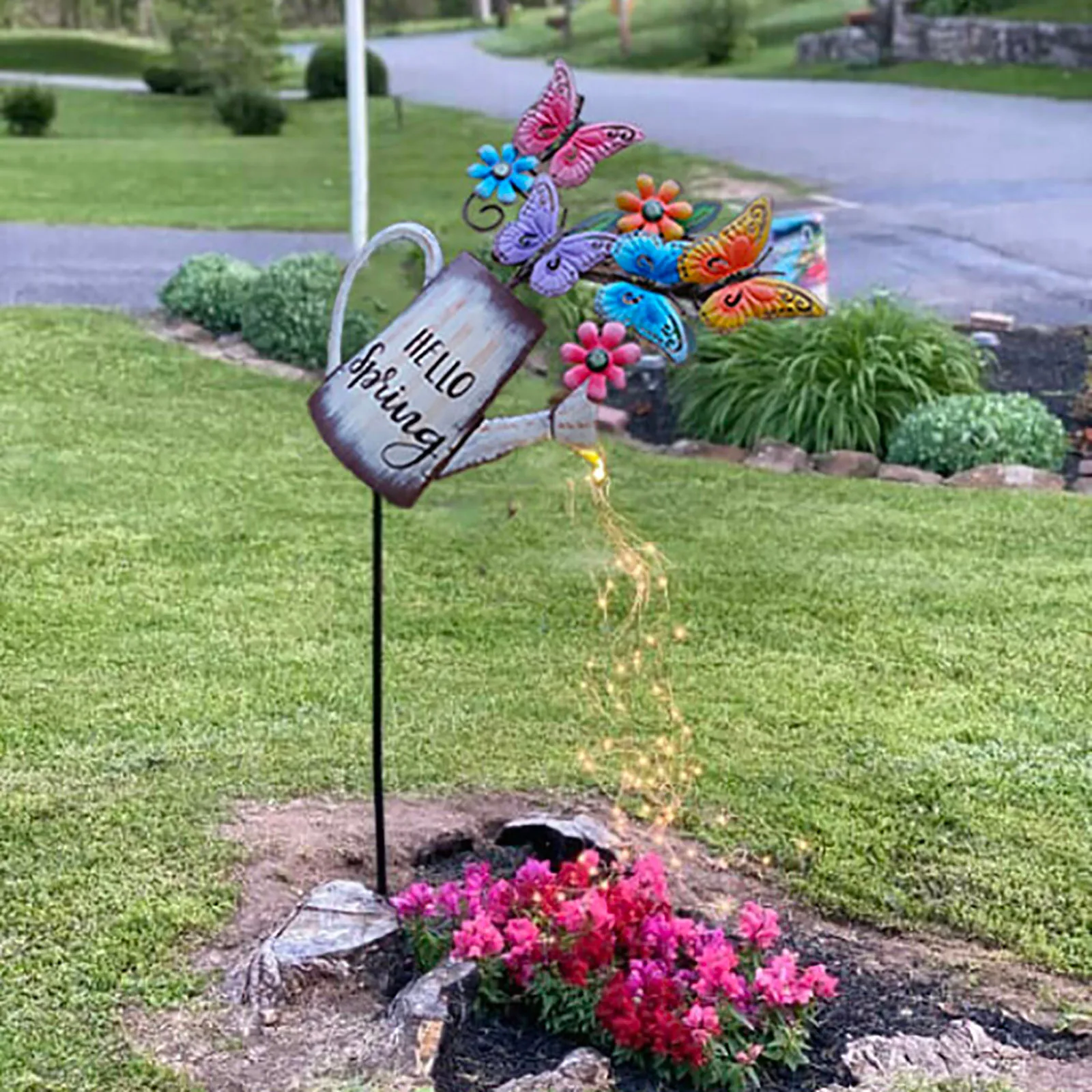 

Watering Can Light Led Garden Decoration Shower Garden Art Lights Watering Sprinkler For Garden Pathway Lighting Decor