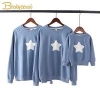 star family matching outfits mother kids clothes baby girls boys hoodie family look father son mommy and daughter sweater