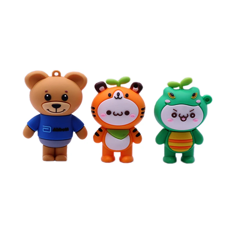 Флешка с мультипликационным рисунком ручка животными флешка на 128 ГБ usb милым