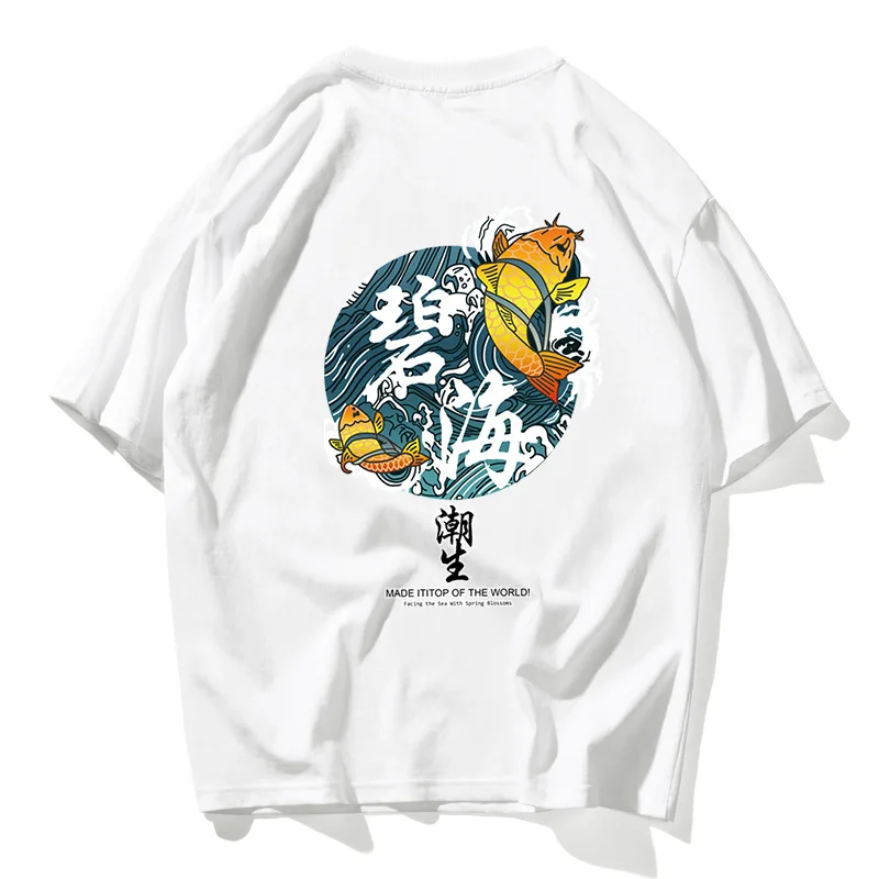 Мужская футболка из 100% хлопка высокого качества китайский ветер смешная птица