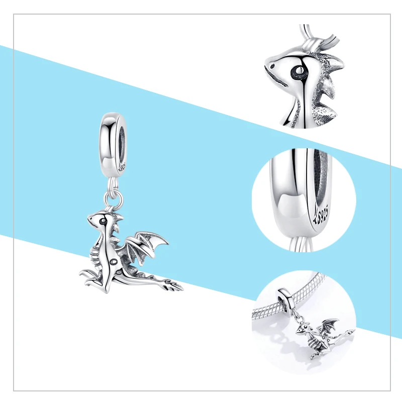 Женский браслет из серебра 925 пробы подвеска панды в виде животных | Украшения и