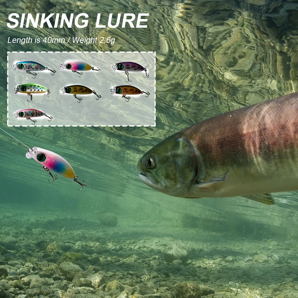 

1Pcs Minnow Fishing Lure 40mm 3.6g fishing Bait Topwater Artificial Bait Tackle Fishing Accessories
