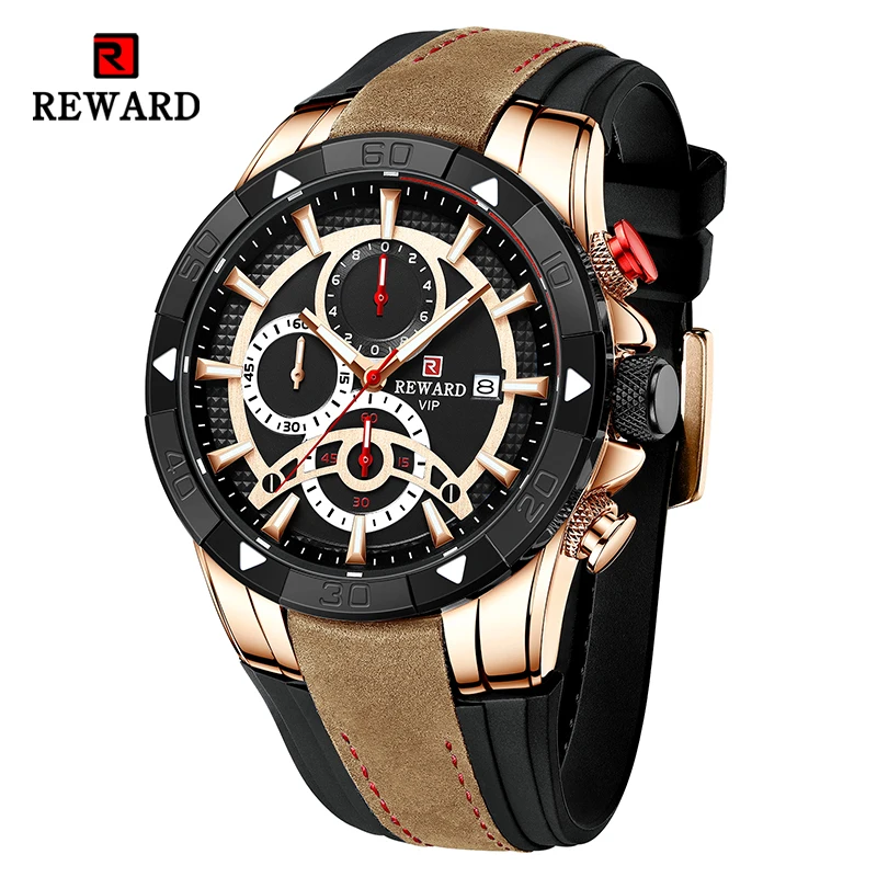 

Dropshipping Reward Quartz Wristwatch for Men Casual Sport Waterproof Wrist Watches Top Brand Luxury Luminous Chronograph Watch