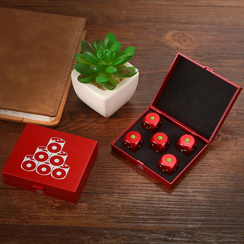 5 шт./компл. золото/серебряные игровые кости металлический Стандартный шесть