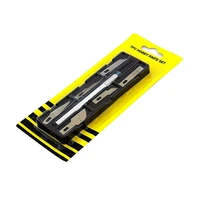 non slip metal scalpel knife tools kit cutter engraving craft knives 6pcs blades mobile phone pcb diy repair hand tools