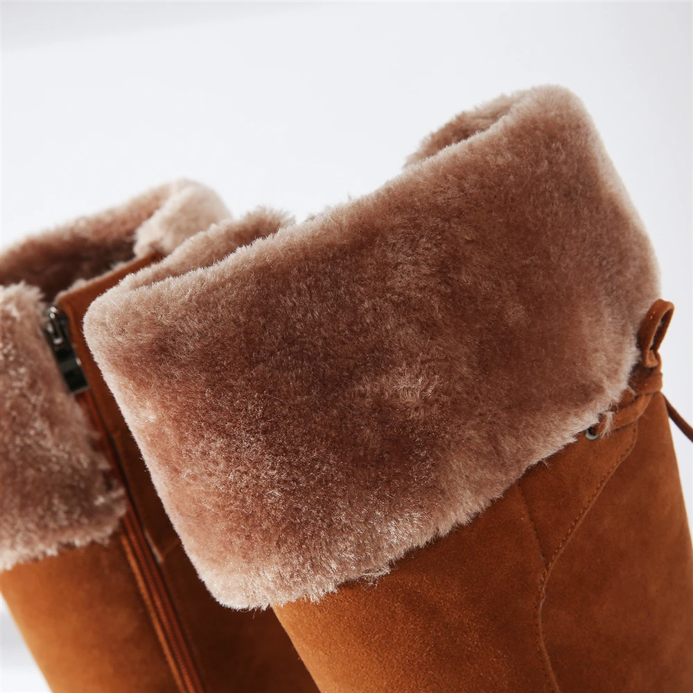 Большие размеры 34 44 женская зимняя обувь сапоги до колена высококачественные