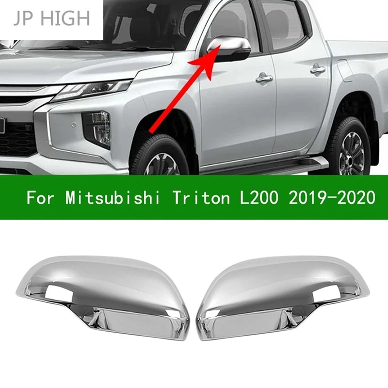 

Автомобильное хромированное боковое стекло заднего вида, крышка зеркала заднего вида, отделка, рамка, боковые крышки зеркала для Mitsubishi Triton ...