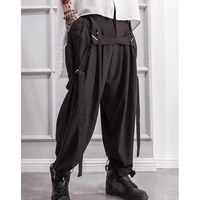 mens trousers spring and autumn slacks small leg pants adjustable boot pants mens slacks large black british style