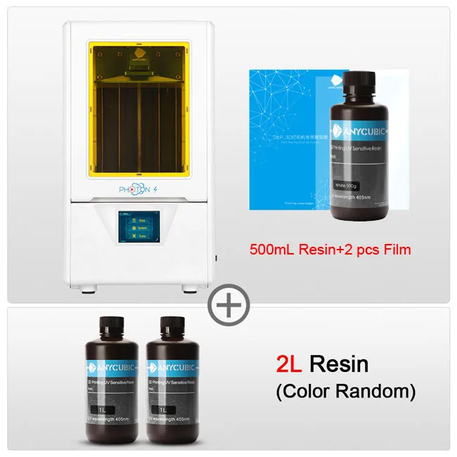 PhotonS add 2L ANYCUBIC Фотон S 3d принтер смолы Sla 3d принтера Diy Kit 2K Экран UV светильник Настольный UV принтер impressora 3d impressora 3D - Цвет: PhotonS add 2L