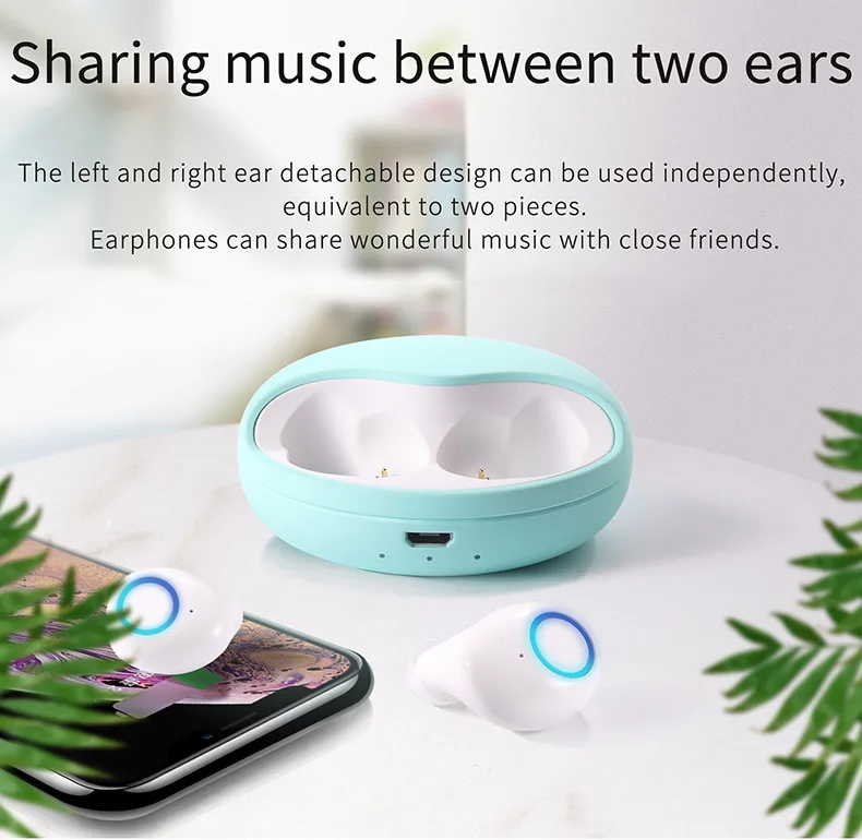 Гарнитура TWS настоящие беспроводные наушники Bluetooth наушники Handsfree переносной зарядный чехол Авто пара в ухо для iPhone samsung Xiaomi