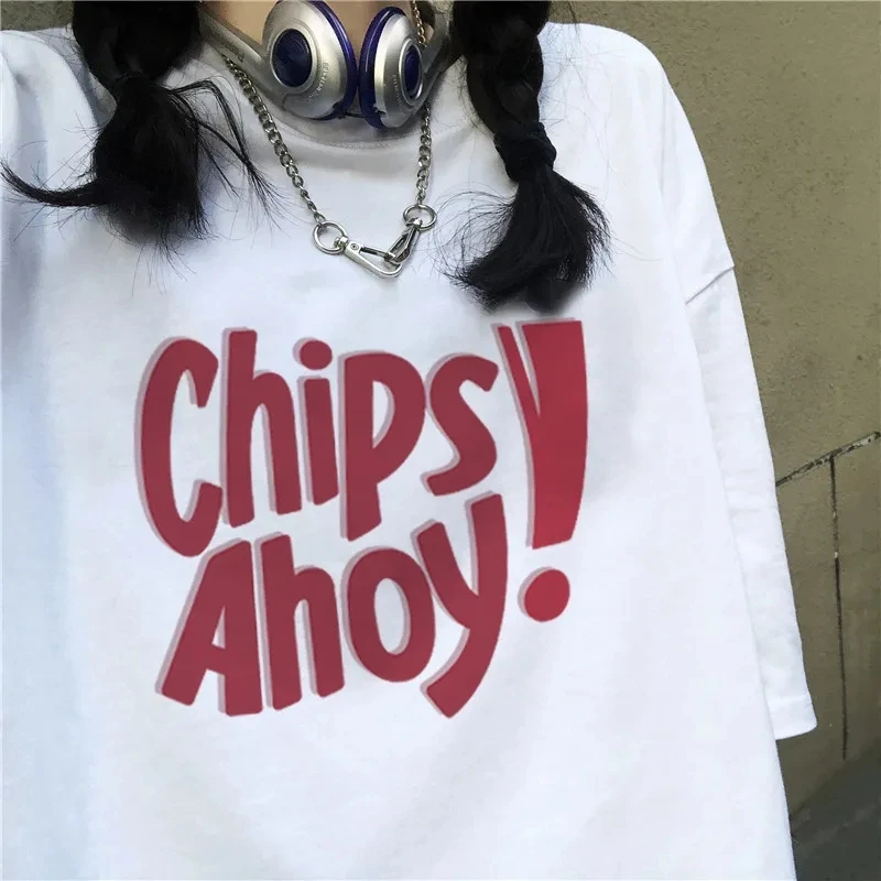 

Oversized Women Top T-shirt Round Collar Summer 2021 New Half Loose Sleeve letter Print Casual Simple Wild Harajuku punk shirt