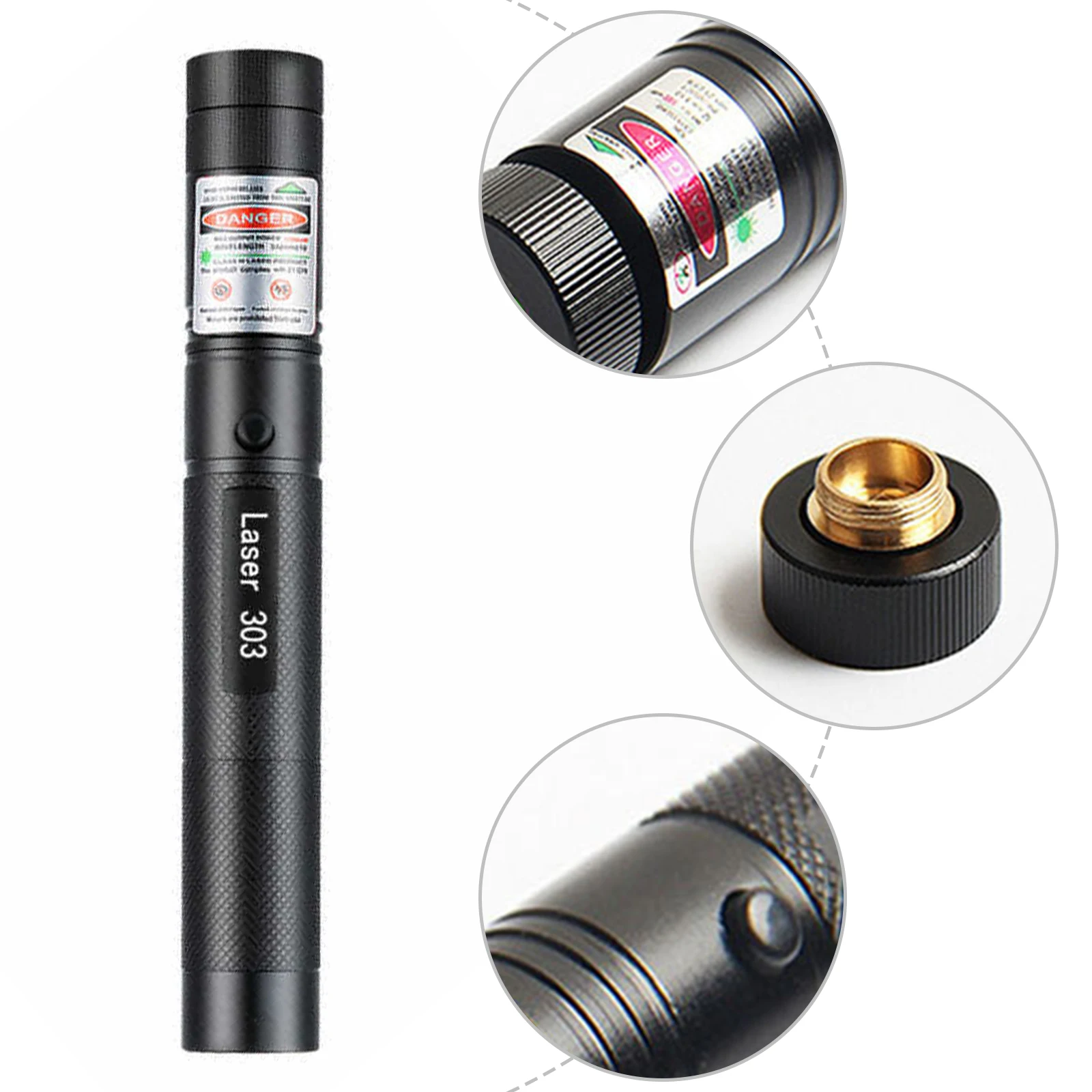 

10000m 532nm Powerful Adjustable Hunting Green Laser pointer Sight Laser Focus Lazer With 303 Laser pen + 2 x Safety Key
