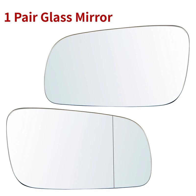 

1 Pair Door Side Rearview Mirror Glass Car Transparent Wing Mirror Lens Fit For Golf Bora MK4 For Jetta Passat B5 B5.5 1J1857521