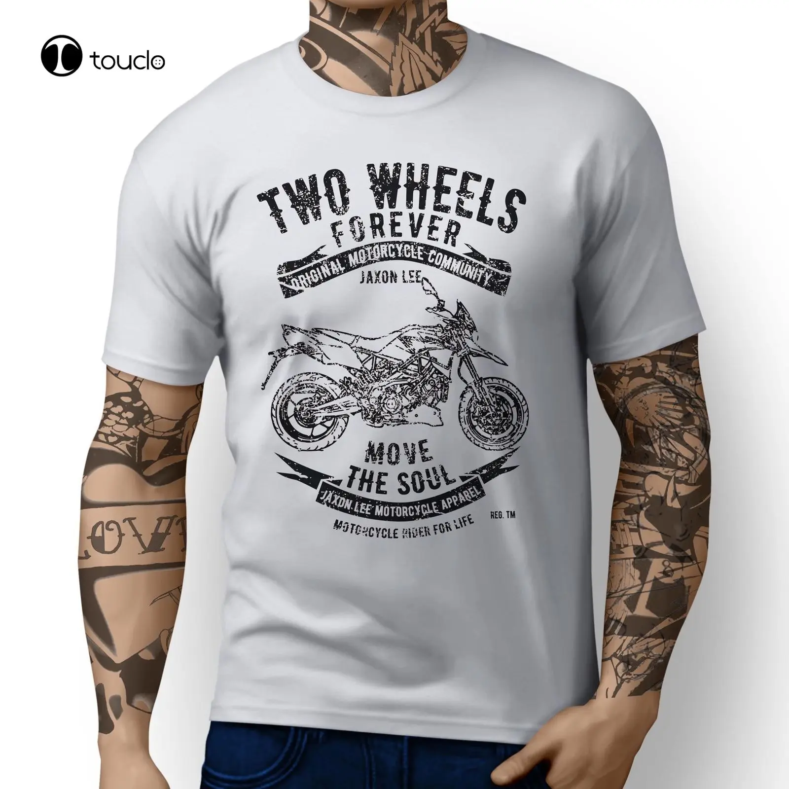

New Fashion 100% Cotton For Man Shirts Dorsoduro 1200 Inspired Motorcycle Art Designneon T Shirts Custom aldult Teen unisex