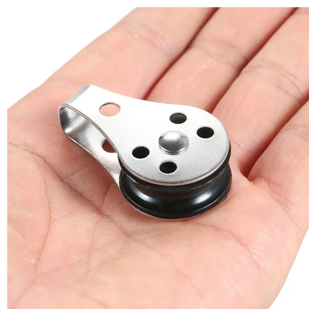 

316 Stainless Steel Pulley Suit 2mm to 8mm Rope Blocks Rope Runner Kayak Boat Accessories Marine Canoe Anchor Trolley Kit Hot