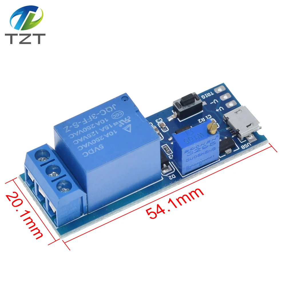 Умная электроника 5V 30V микро USB Мощность регулируемое реле задержки времени