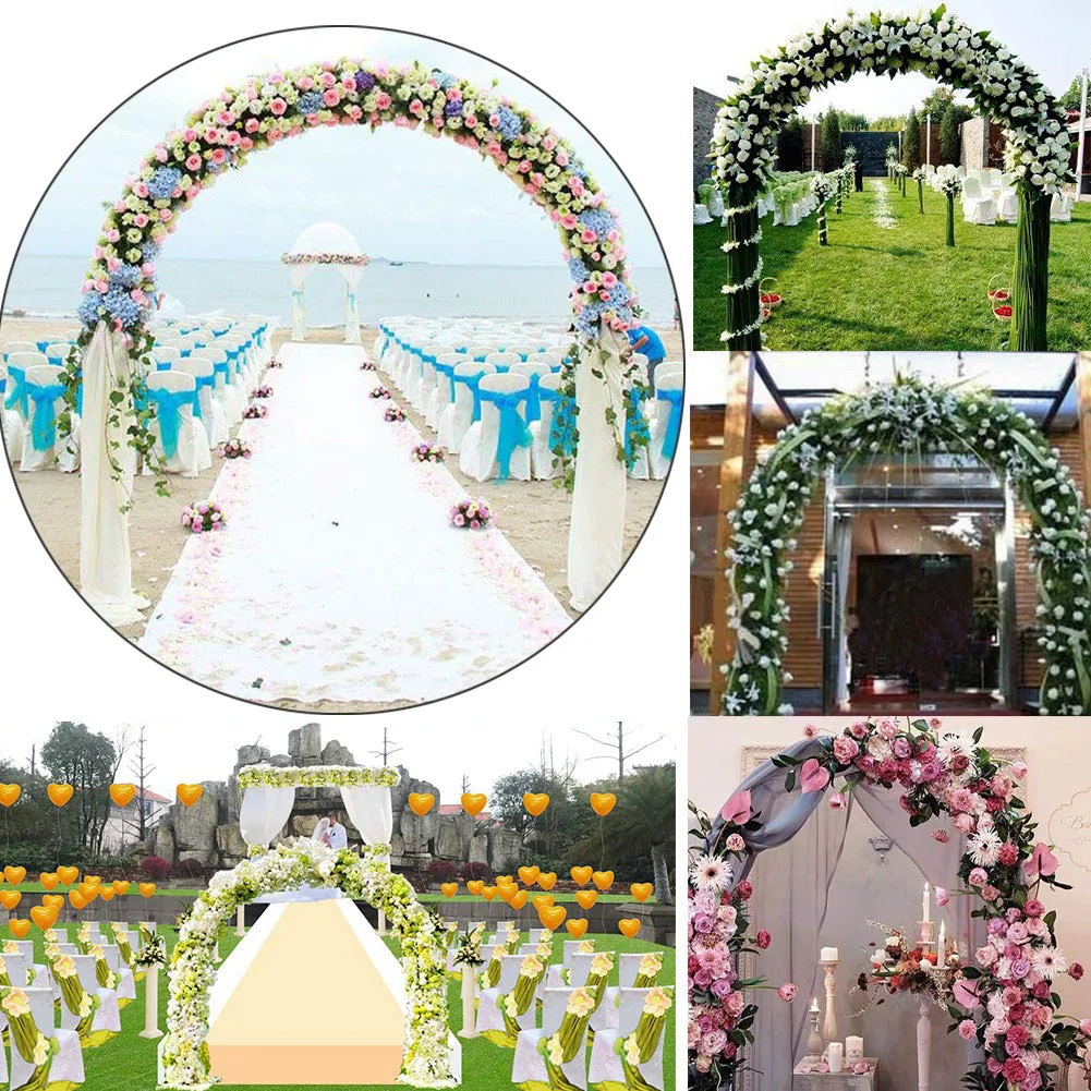 

Iron Wedding Arch Decorative Garden Backdrop Pergola Stand Flower Frame For Marriage birthday wedding Party Decoration DIY Arch