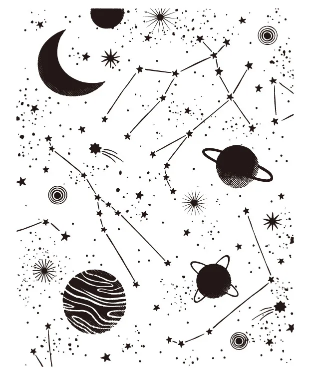 Прозрачные штампы со звездами для скрапбукинга сделай сам/изготовления