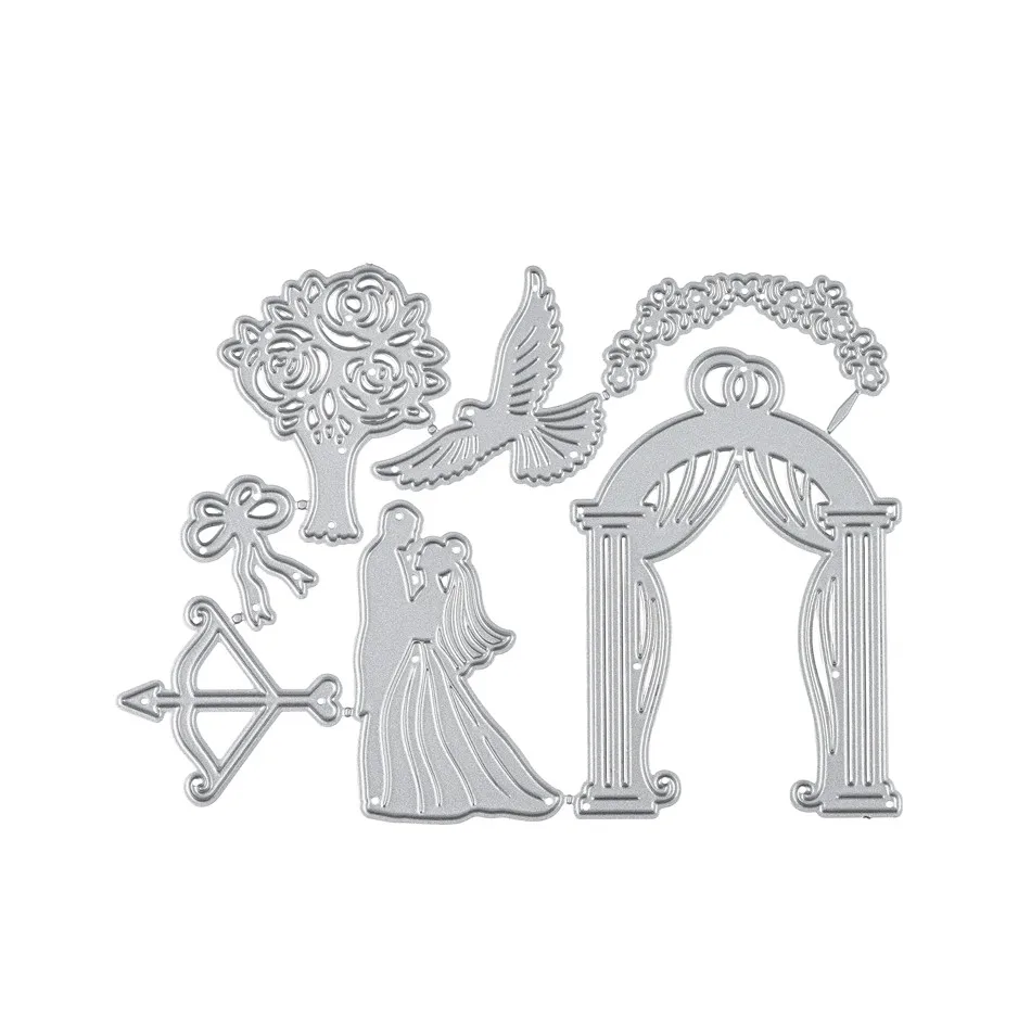 DiyArts для пресс форм свадебной фотосъемки с металлический Трафаретный вырубной