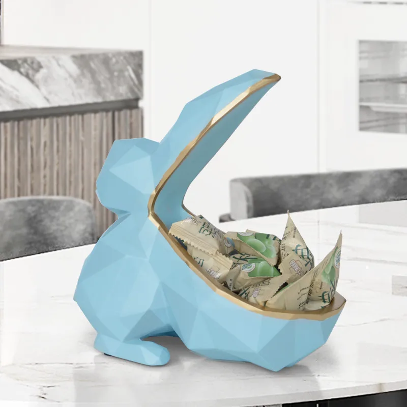 Moden пеликан статуя Геометрическая чаша для хранения животных орнамент конфетная