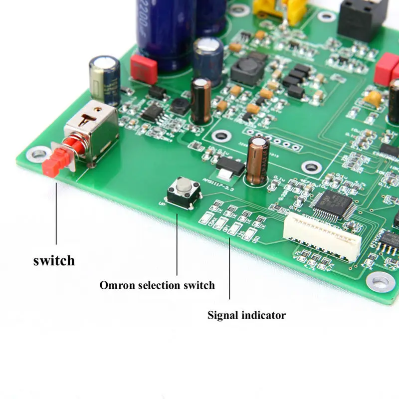 AMS-Es9038 Q2M ides Dsd Декодер коаксиальный волоконный вход DAC декодирующая плата для Hifi
