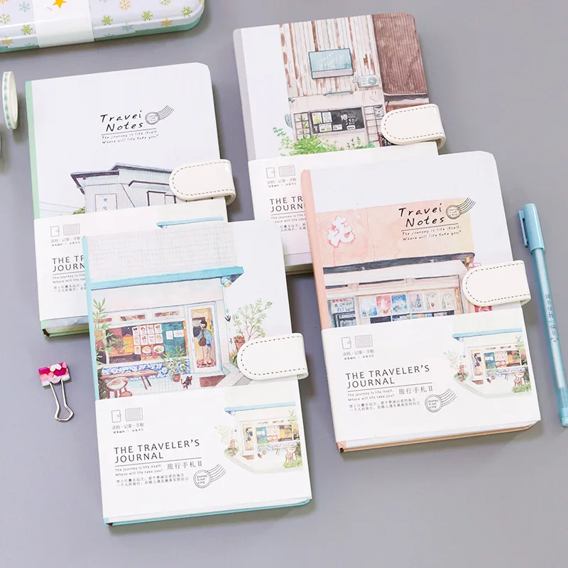 Милый блокнот для путешественников, Kawaii ежедневник, ежедневник,, Filofax, еженедельный ежедневный блокнот для путешественников с цветными страницами, канцелярские принадлежности