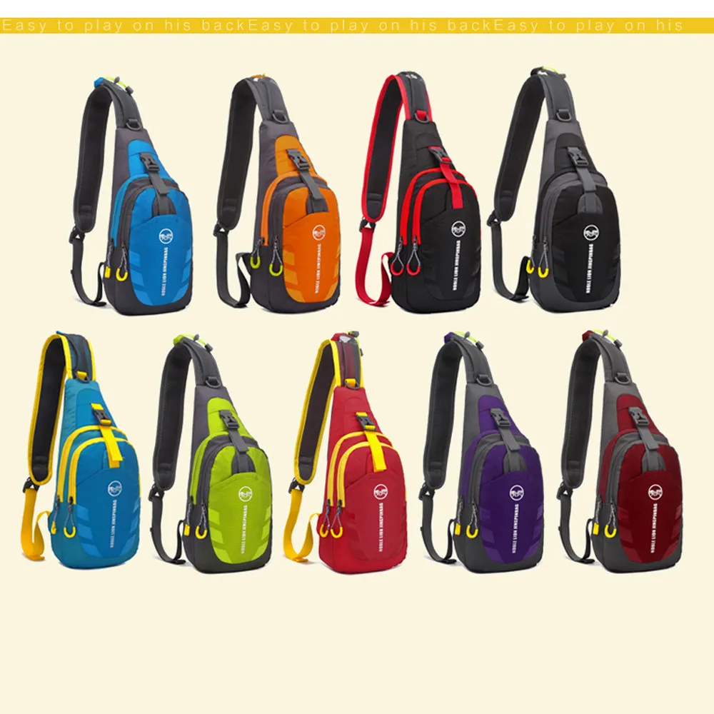 Спортивная сумка унисекс Оксфорд на грудь хит цвет один плечевой ремень заднюю