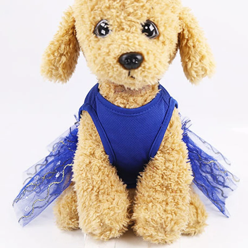 Весенне-летнее платье для кошек и собак милая сетчатая юбка домашних животных