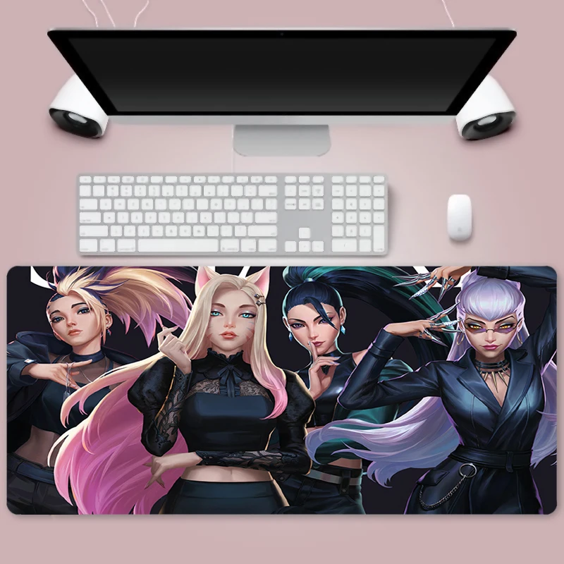 

Коврик для мыши KDA Seraphine LOL, игровой коврик для мыши, геймерский коврик для мыши, коврик для клавиатуры, Настольный коврик для мыши, коврик для ...