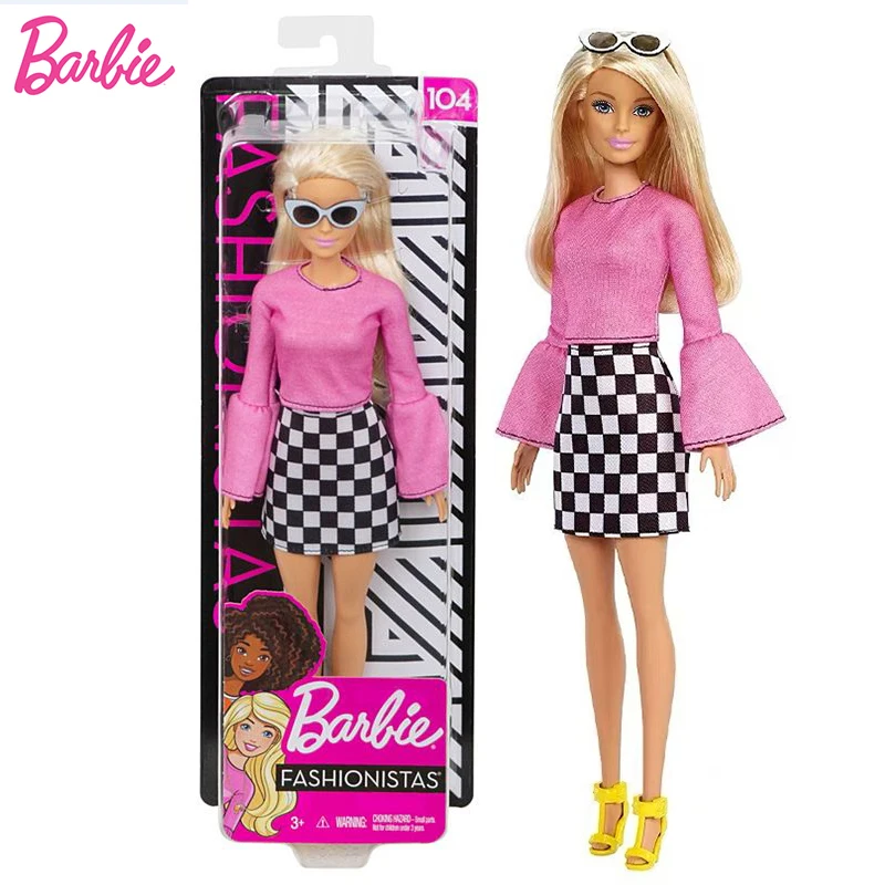 Оригинальные куклы Барби бренд Розовая леди FXL44 модница девочка кукла Дети подарок на день рождения кукла bonecas модный стиль для детей
