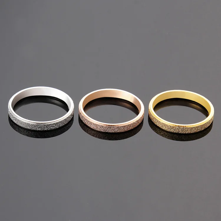 

Korean fashion ring trendy explosive ring Hot sale jewelry titanium steel stainless steel black ring