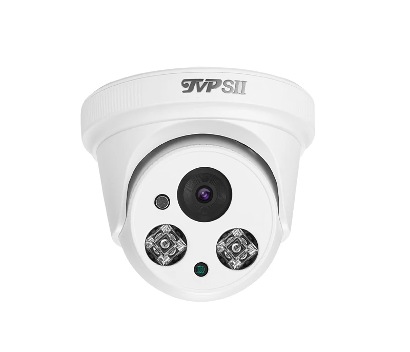 Два массива инфракрасных светодиодов пластик 5MP/4MP/2MP H.265+ 25fps Крытый аудио POE IP безопасности купольная CCTV Камера