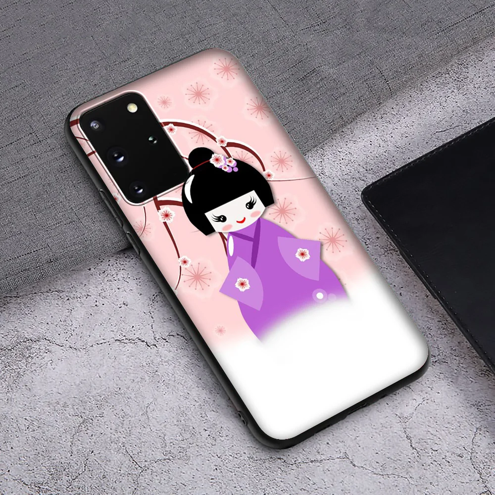 Lavaza kawaii Japanese Kokeshi doll Soft TPU Case for Samsung Note A3 A5 A6 A7 A8 A9 8 9 J6 A10s A20s A30s A40s A50s 10 A70 Plus | Мобильные