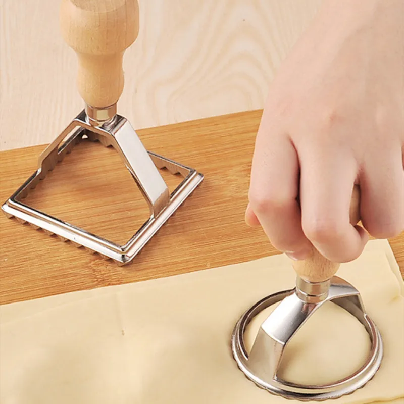 (2 шт.) квадратном каблуке (7 см) Круглый 6 5 итальянская паста Режущий Инструмент