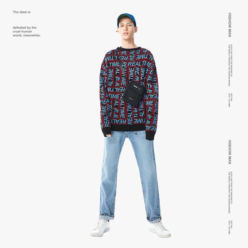 VIISHOW уличная одежда мужской свитер брендовый пуловер и для мужчин новинка 2018