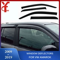 car window deflectors for vw amarok 2009 2010 2011 2012 2013 2014 2015 2016 2017 2018 2019 door visor vent rain sun guard