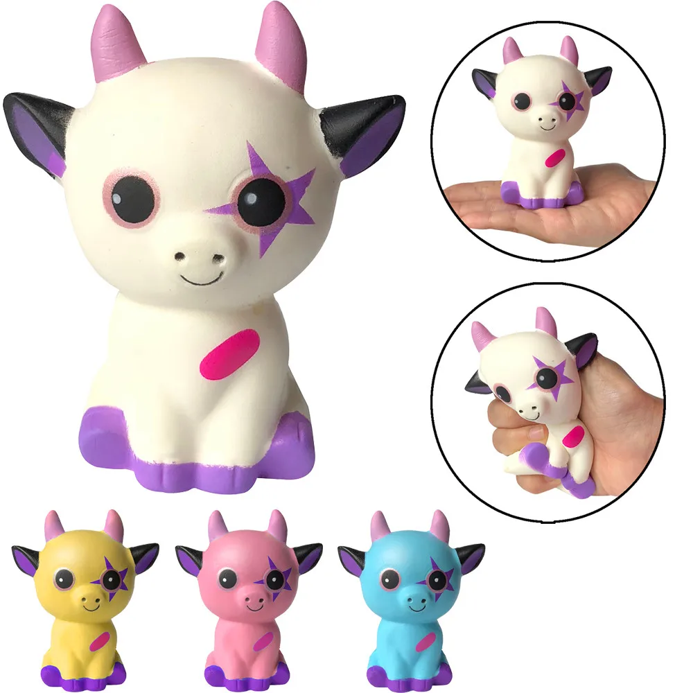 

Kawaii Squishies Cute Ox Horn Slow Rising Cream Scented Stress Relief Toys Charm Gifts Sensory Squeeze Squishy Antistress #50