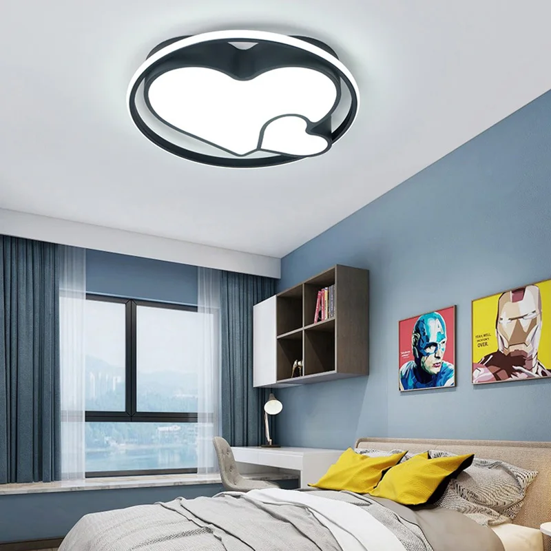 

LED Ceiling Light Modern Nordic Round Lamp Indoor for Living Room Bedroom Study Surface Mounted Lighting Fixture Remote Control