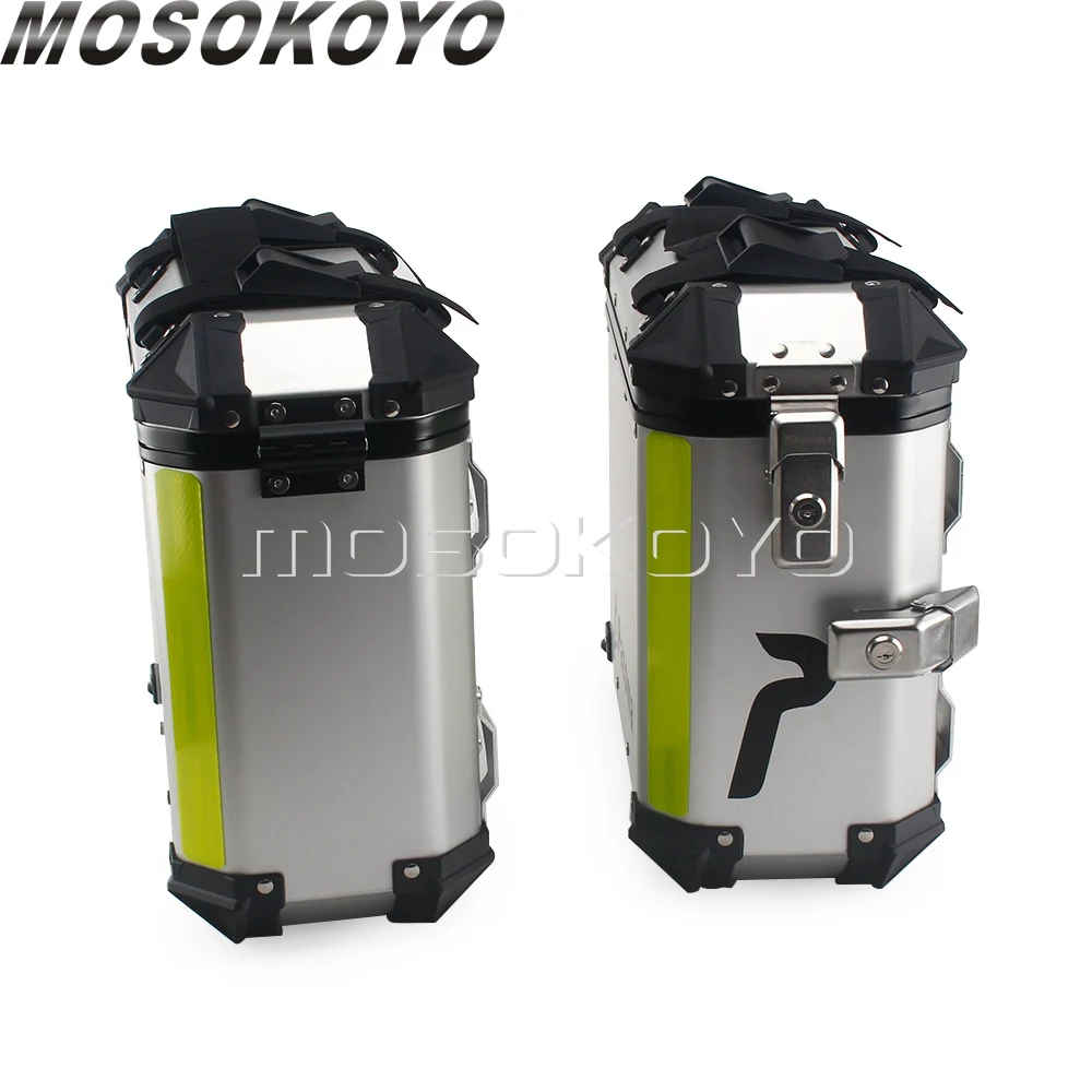 للبيع 36L 42L مقاوم للماء الجانب بانير العلبة الجانبية صناديق الجانب الخلفي الجذع لياماها كاواساكي هوندا NC 700 النينجا GSXR CBR BMW R1200