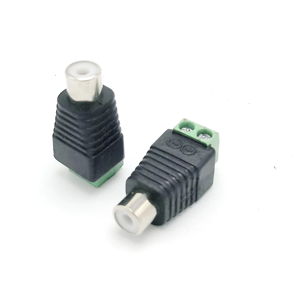 10 шт . Solderless RCA разъем DIY винт замок кабель адаптер для аудио или видео |