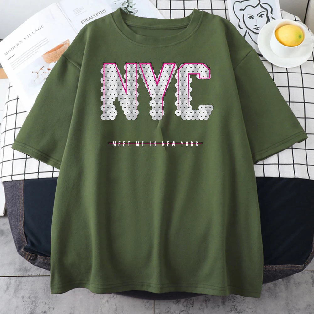 

I Love New York Printing Womans T-shirts Simplicity Soft Tshirt Fashion Slim T-shirts Summer High Quality Female T Shirt