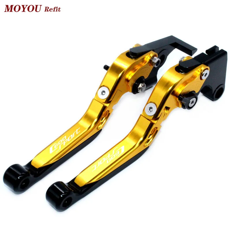 

For BMW C600 Sport 2012 2013 2014 2015 Motorcycle Accessories Folding Extendable Brake Clutch Levers LOGO C6600Sport
