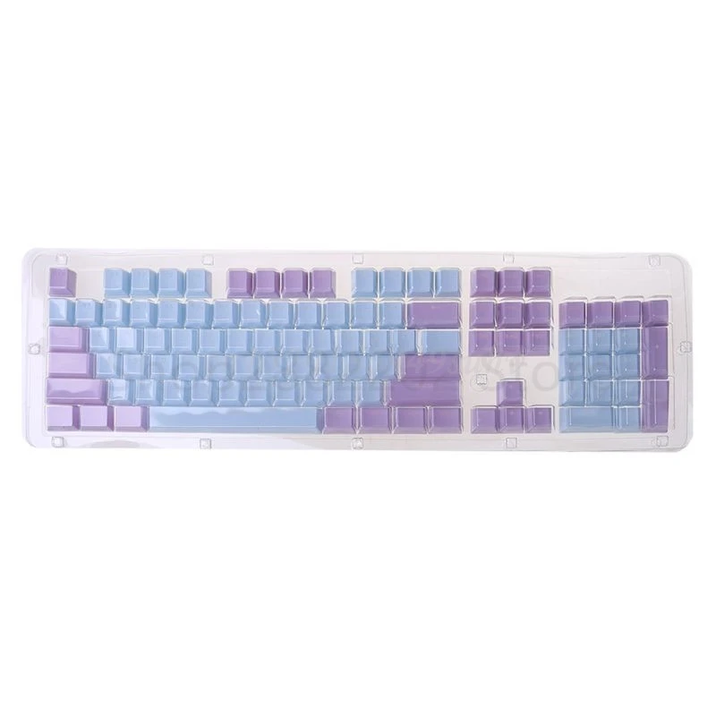 1 комплект полупрозрачных колпачков для клавиш Double Shot PBT 104 с подсветкой Outemu Gateron