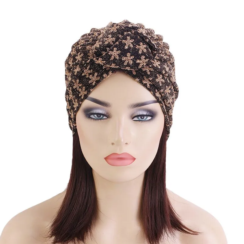 Индии Головные уборы Для женщин узлом Кепки мусульманских эластичная повязка