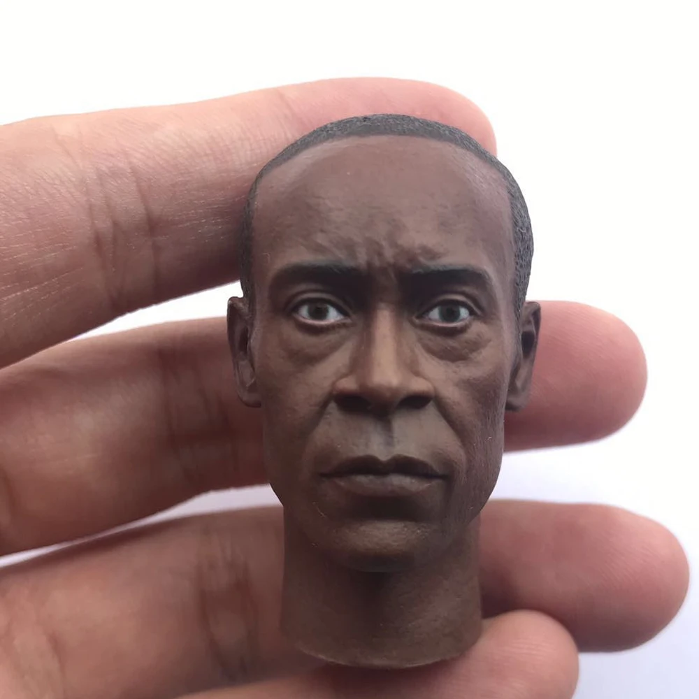 

_ Масштаб 1/6 Мужская голова-Лепка Don Cheadle голова-резьба черная кожа подходит для 12 дюймов TBLeague PH экшн-фигурка куклы