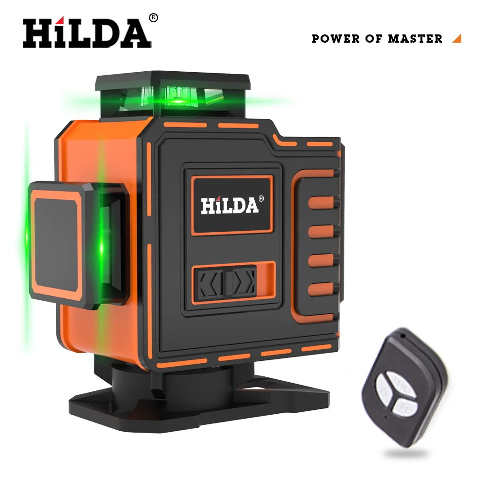

Laser Level 12/16 lines green line 4D Self-Leveling Horizontal And Vertical Super Powerful Laser level green Beam laser level