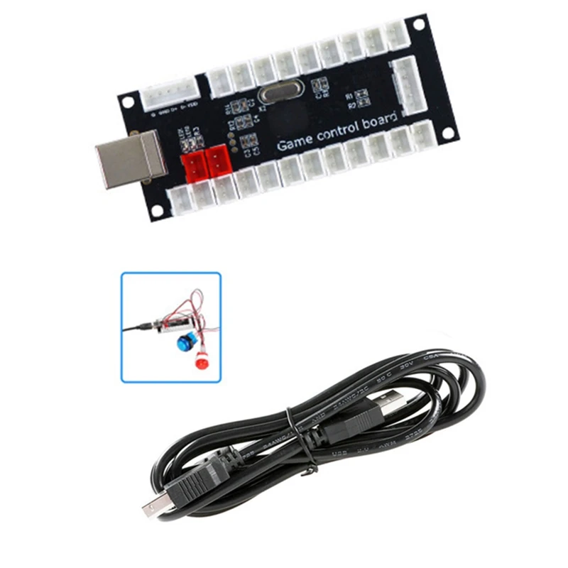 DIY аркадный джойстик комплект USB энкодер ПК игровая панель управления Джойстик